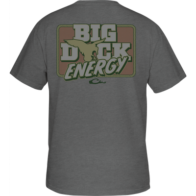 Big Duck Energy T-Shirt featuring a front pocket with Drake logo and back graphic, crafted from a soft cotton-polyester blend, part of Snark Graphic Tee Series.