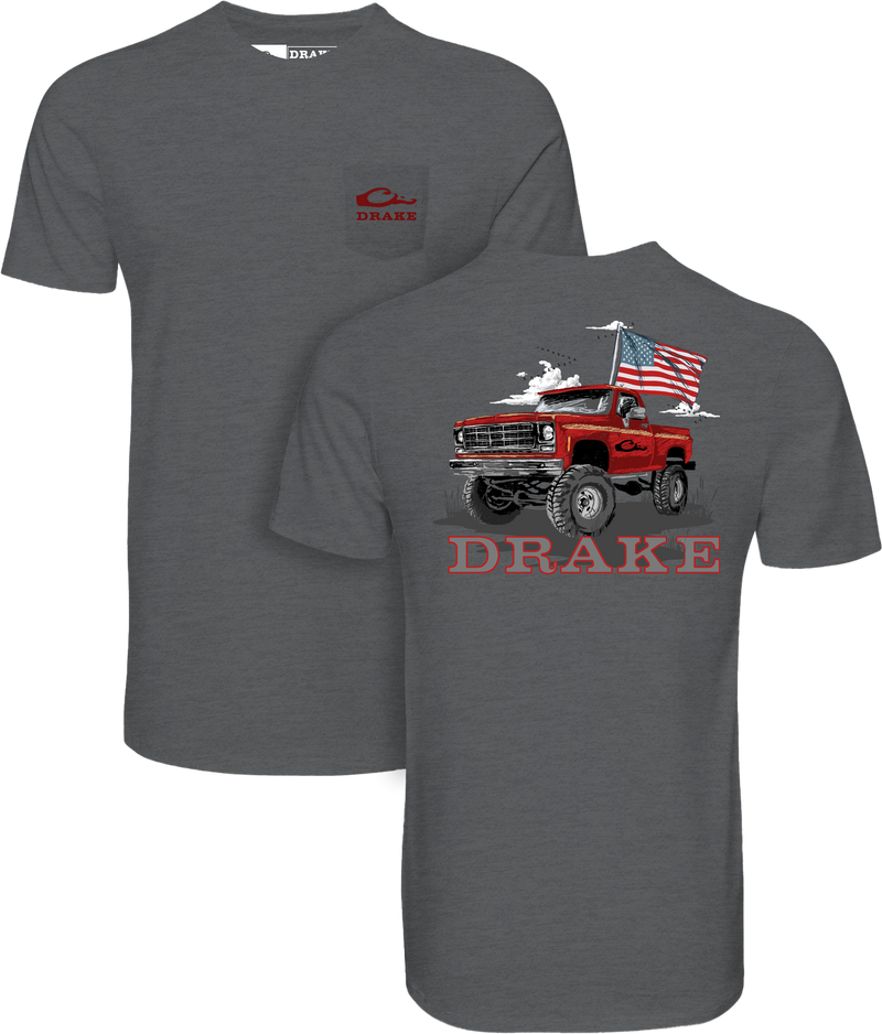 Americana Flag Truck T-Shirt