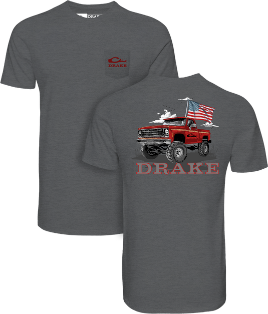 Americana Flag Truck T-Shirt