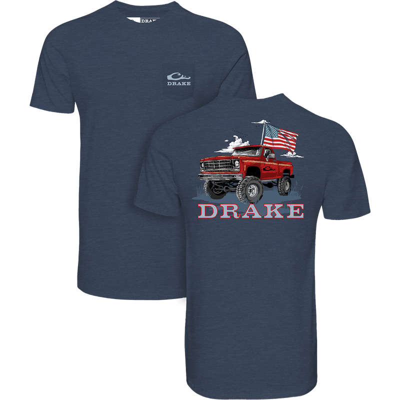 Americana Flag Truck T-Shirt