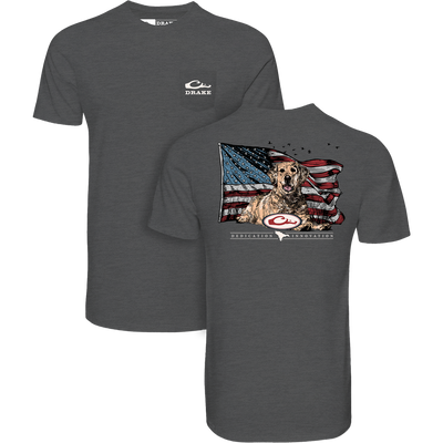 Americana Yellow Lab Flag T-Shirt