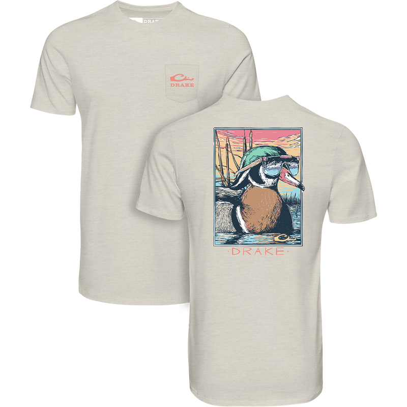 Pop Art Wood Duck Sunglasses T-Shirt