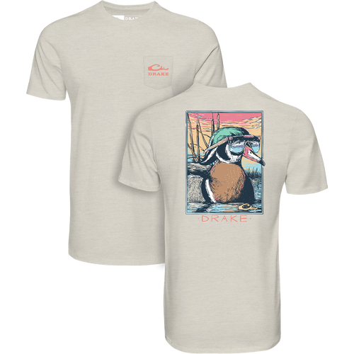 Pop Art Wood Duck Sunglasses T-Shirt