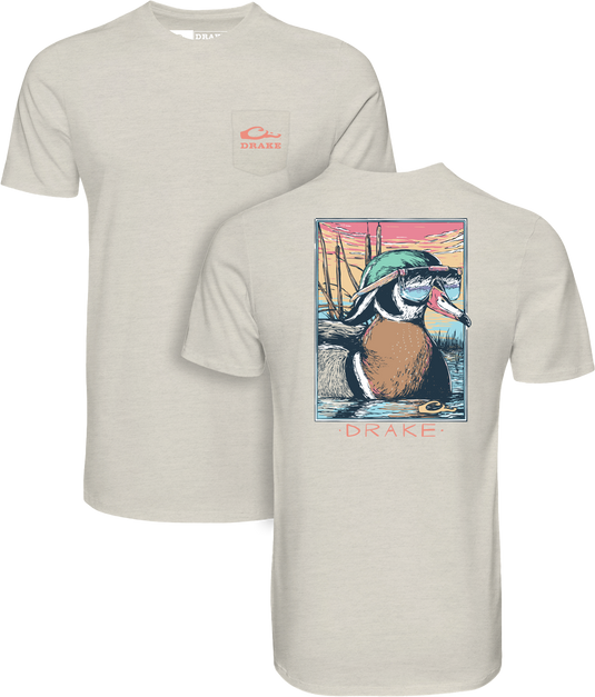 Pop Art Wood Duck Sunglasses T-Shirt