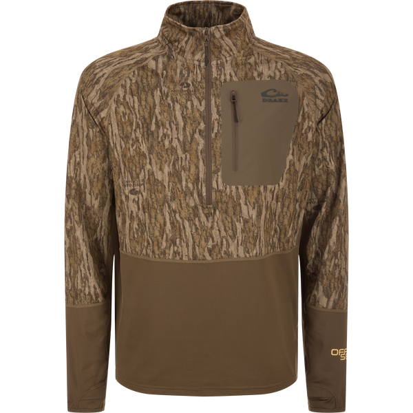 UMR　BETOUPE ベトゥープ　エコペットツイル Ｗ-ZIPブルゾンP Drake Waterfowl EST Offset 1.0 Half Zip Pullover