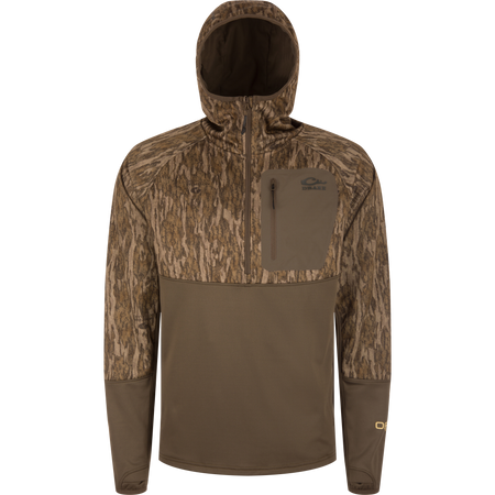 Drake Waterfowl MST Offset 2.0 Half Zip Hoodie