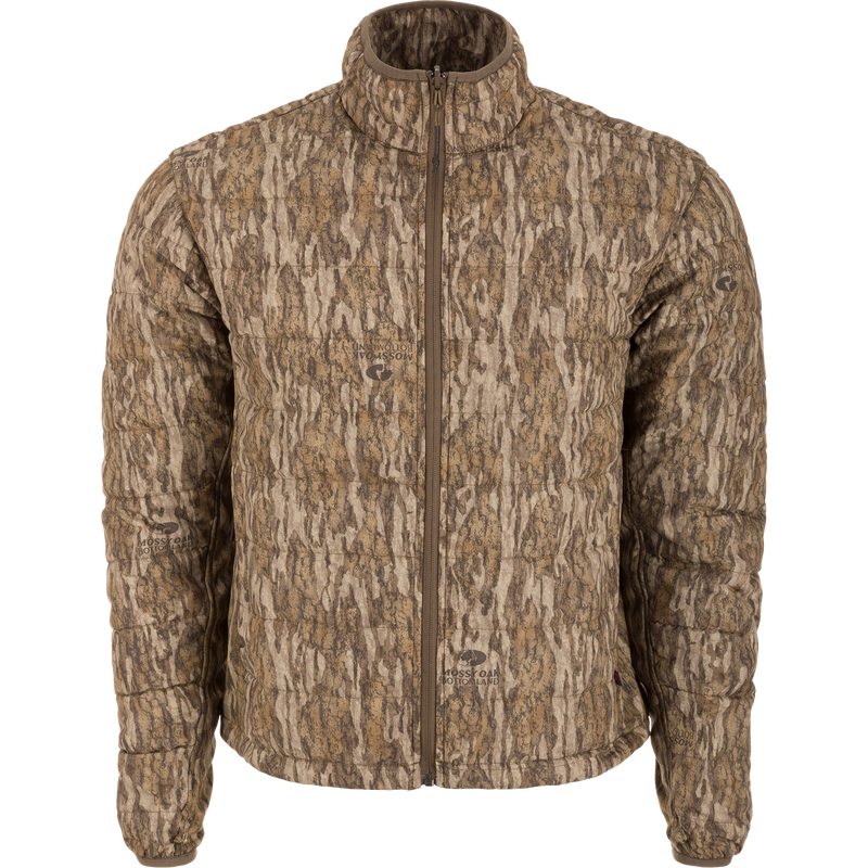 LST CommandXT 3-in-1 PrimaLoft Insulated Jacket in tree bark camo, quilted with zip-front, stand-up collar, features rugged design for versatile all-weather protection.