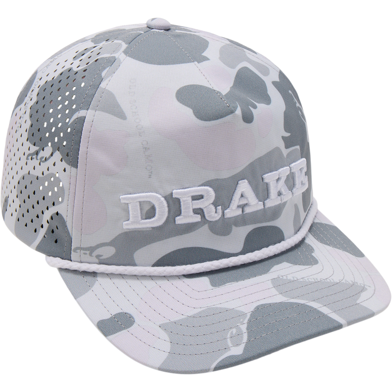 Perf Flatbill Roper Cap featuring a structured design with intricate detailing, including a rope accent, ideal for outdoor and hunting enthusiasts seeking quality headgear.