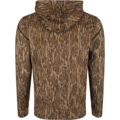 Performance Hoodie with anti-pilling outer shell, built-in stretch, kangaroo pocket, and lined hood with adjustable drawstring, ideal for versatile wear.