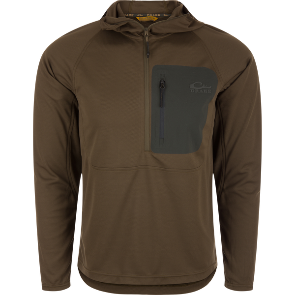 EST Performance Half-Zip Hoodie with UPF30 Protection – Drake