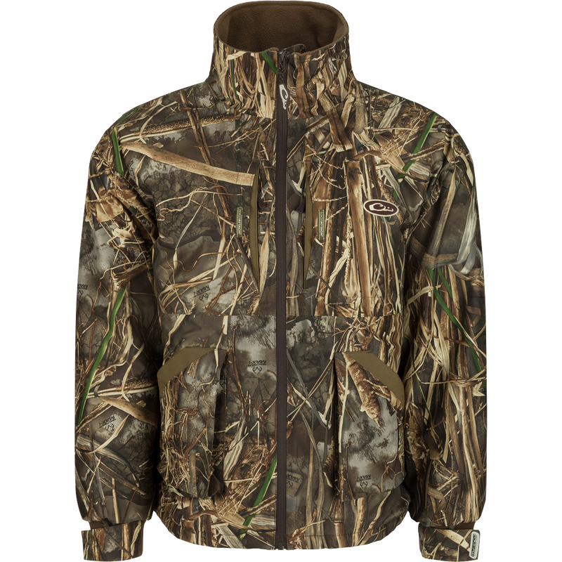 MST Refuge 3.0 Fleece-Lined Full Zip: A camouflage jacket for hardcore hunters. Waterproof, windproof, and breathable with taped seams. Features multiple pockets and adjustable cuffs.