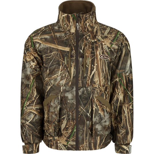 MST Refuge 3.0 Fleece-Lined Full Zip: A camouflage jacket for hardcore hunters. Waterproof, windproof, and breathable with taped seams. Features multiple pockets and adjustable cuffs.