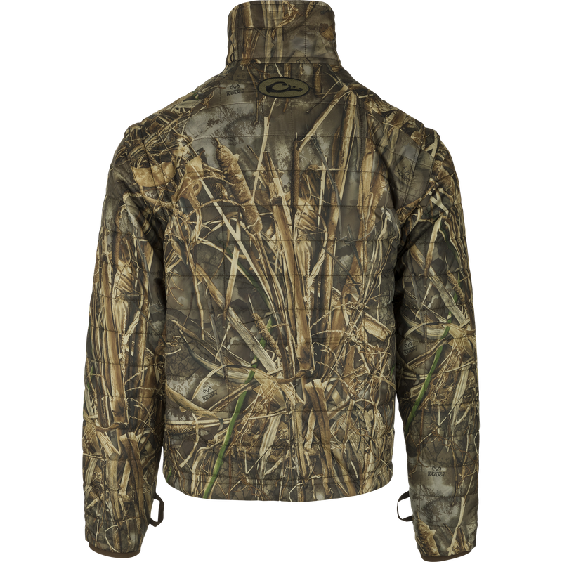 A versatile LST Reflex 3-in-1 Plus 2 Jacket in Realtree camo pattern for hunters. Waterproof, windproof, breathable G3-Flex™ fabric with multiple pockets, adjustable features, and a synthetic down pack jacket.