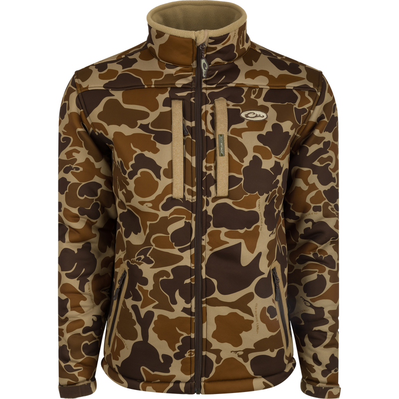 LST Silencer Full Zip Jacket: Durable, soft, and warm hunting jacket with vertical chest pockets and fleece-lined lower zippered pockets.