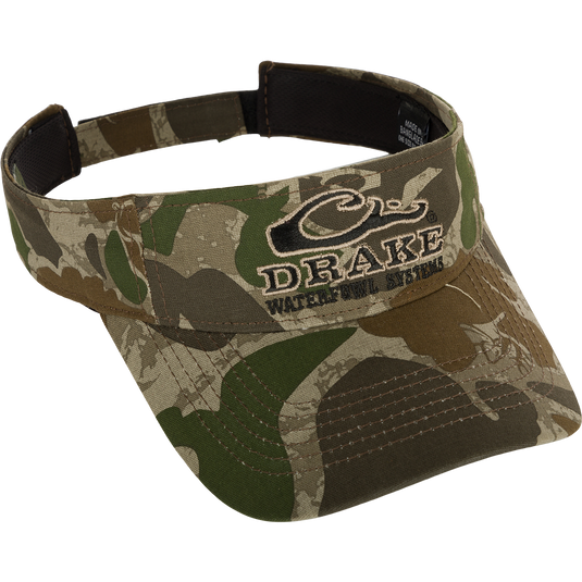 Drake Logo Visor Bottomland
