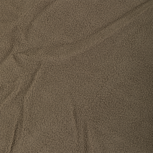 Close-up view of textured brown fleece from an MST Waterproof Full Zip Jacket w/ Hood.