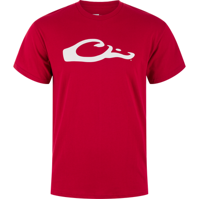 Drake Graphic Logo T-Shirt featuring a stylized white logo, offering lightweight comfort in a soft cotton-polyester blend, ideal for versatile, everyday wear.