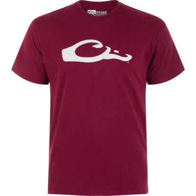 Drake Graphic Logo T-Shirt with white wave logo, short-sleeve crewneck, made from a soft cotton-polyester blend for breathable, everyday comfort.