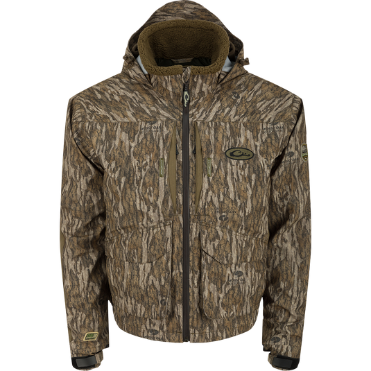 Drake waterfowl hooded jacket shop