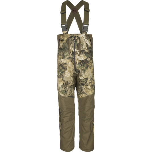 Guardian Flex G3 Flex Bib with BMZ System Liner: Camouflage pants with suspenders and adjustable suspenders for hunting in any weather.