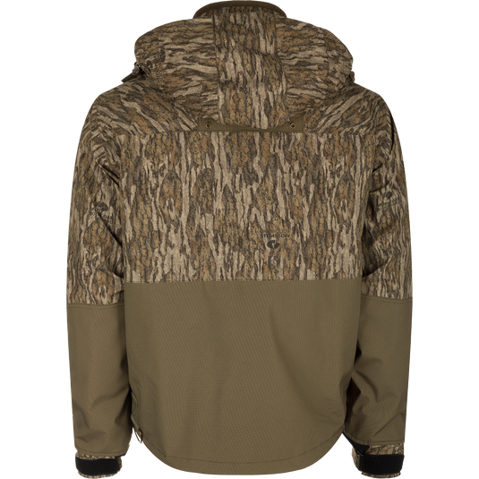 G3 Flex 3-in-1 Waterfowler's Jacket: Versatile jacket with tree pattern, ideal for hunting. Waterproof, windproof, and breathable fabric. Removable insulated liner for different weather conditions. Zip ventilation for moisture control. Multiple pockets for storage. Adjustable cuffs, waist, and hood.