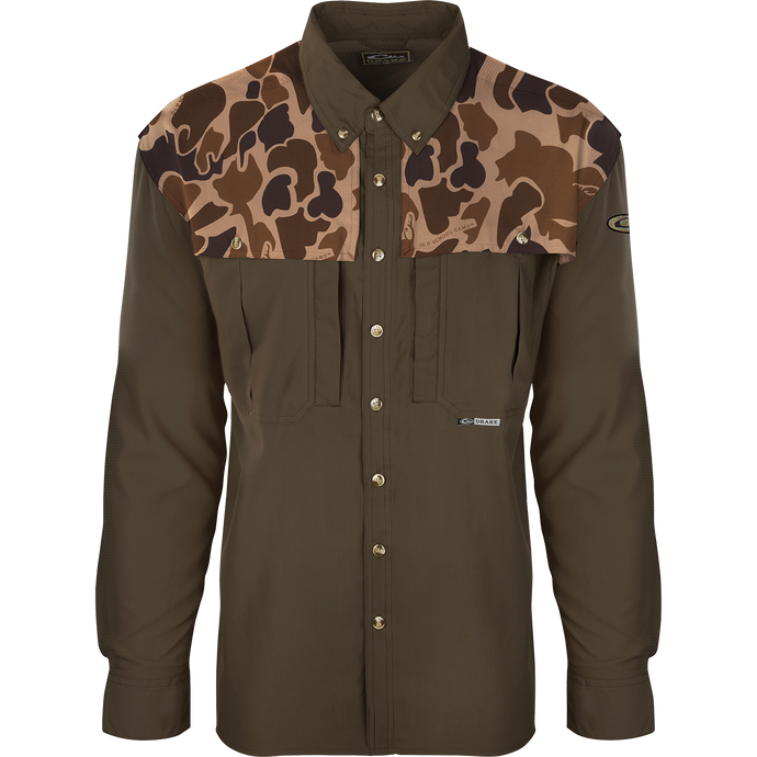 EST Two-Tone Camo Flyweight Wingshooter's Shirt L/S