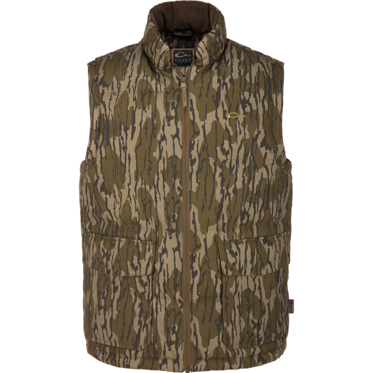 LST Drake Featherless Down Dry Waxed Cotton Vest