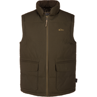 LST Drake Featherless Down Dry Waxed Cotton Vest