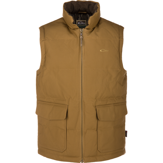 LST Drake Featherless Down Dry Waxed Cotton Vest