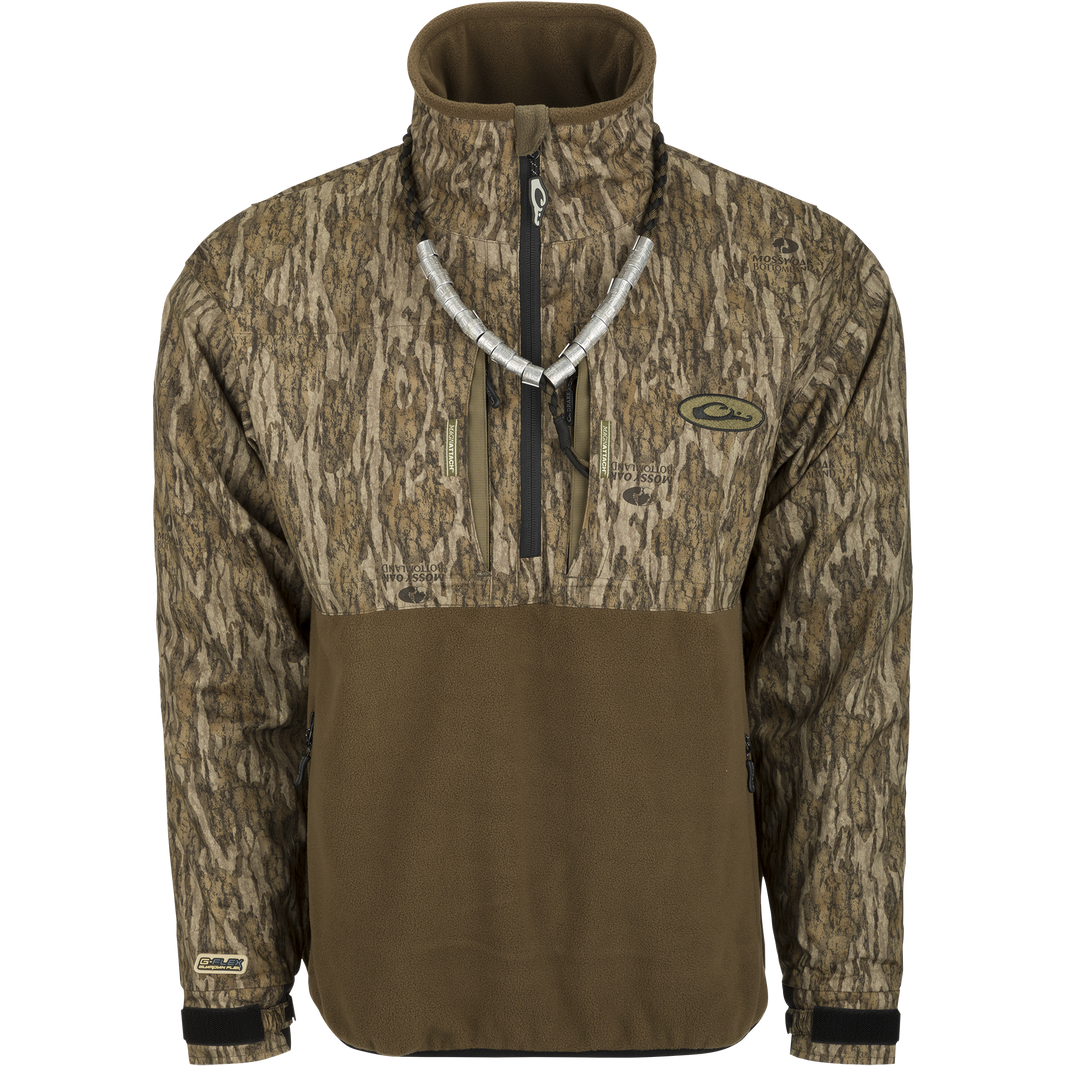 Drake Waterfowl Men's MST Waterproof Fleece-Lined 1/4 Zip