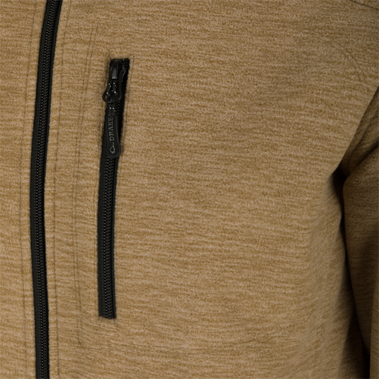 Heathered Windproof Full Zip - Caviar Black Heather / Large