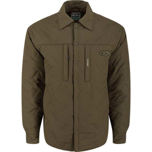 Drake LST Double Down Jac Shirt Olive Medium