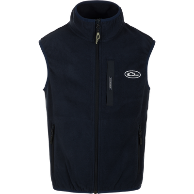 Youth Camp Fleece Vest with zippered pockets and Magnattach pocket for secure storage. Made from durable 100% Polyester and 210g Micro Fleece.