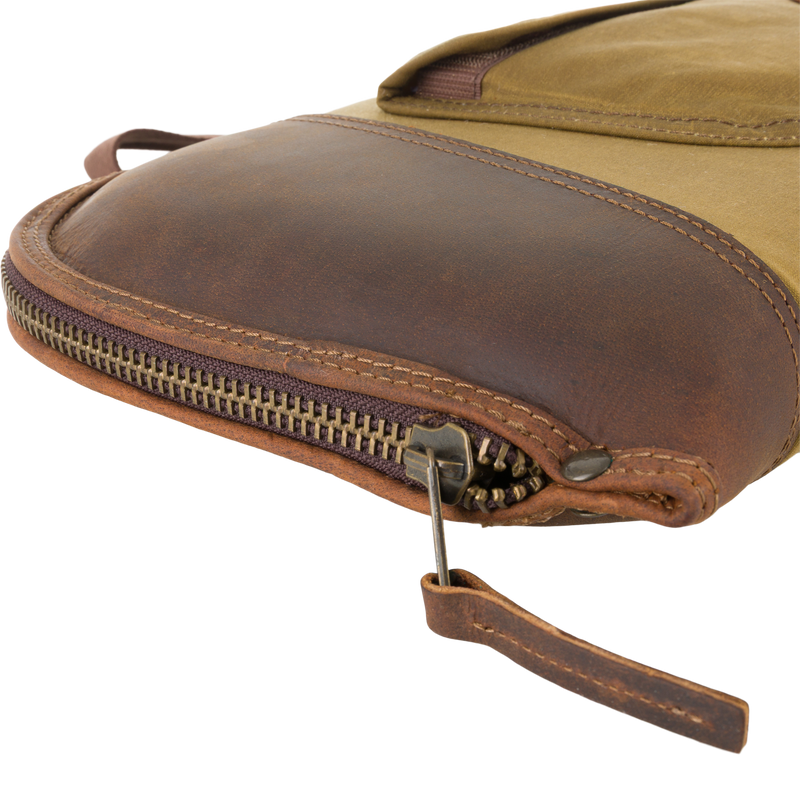 McAlister Leather & Waxed Canvas Shotgun Case