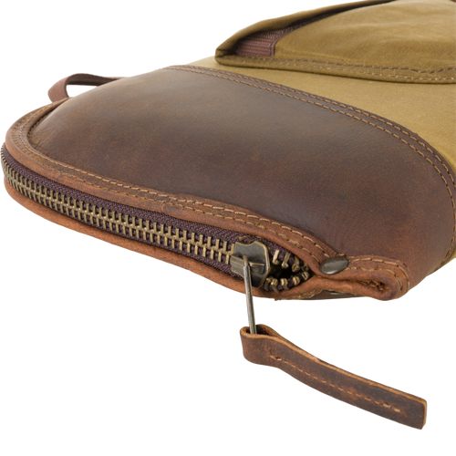 McAlister Leather & Waxed Canvas Shotgun Case