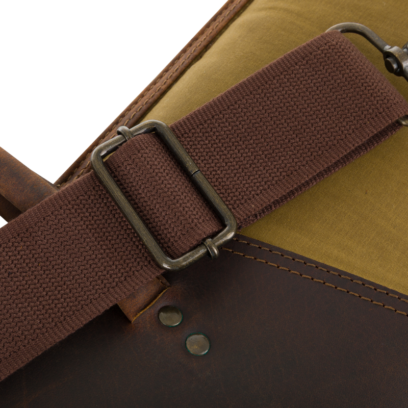 McAlister Leather & Waxed Canvas Shotgun Case
