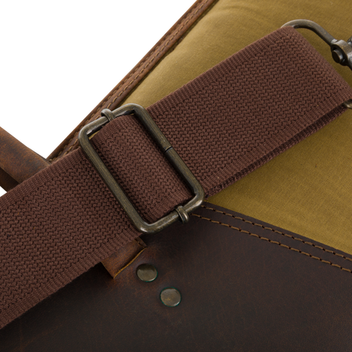 McAlister Leather & Waxed Canvas Shotgun Case