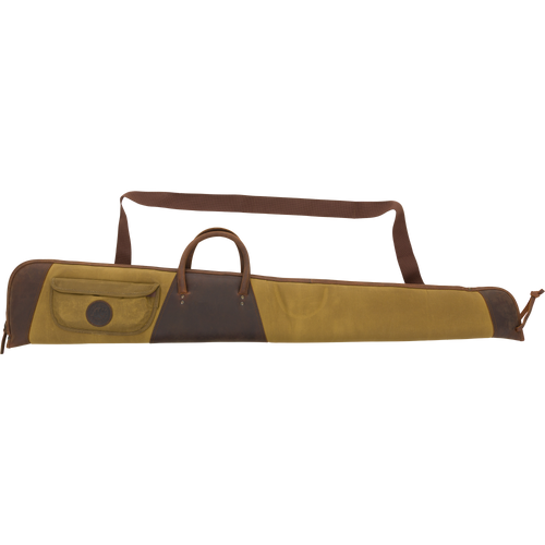 McAlister Leather & Waxed Canvas Shotgun Case