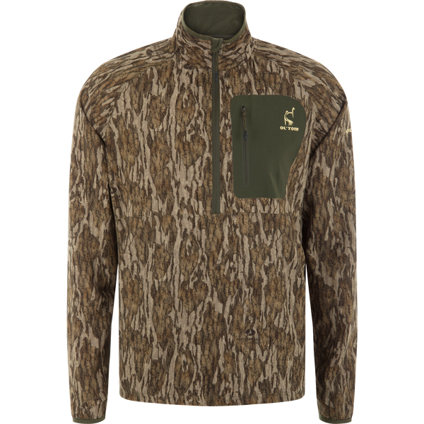 Drake Waterfowl Half Zip Pullover with Spider Web Technology Drake Waterfowl Half Zip Pullover with Spider Web Technology