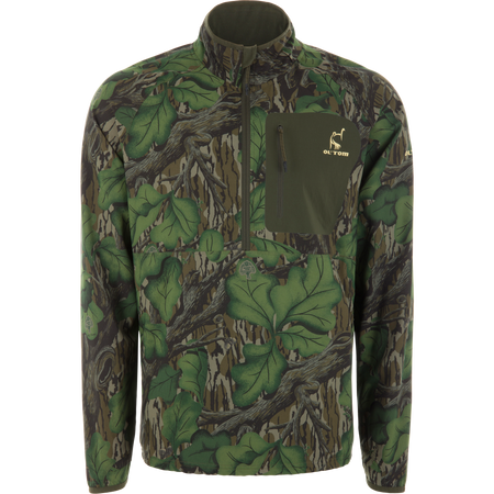 Drake Waterfowl Half Zip Pullover with Spider Web Technology