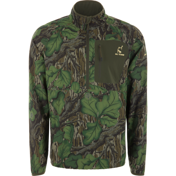 Drake Waterfowl Half Zip Pullover with Spider Web Technology