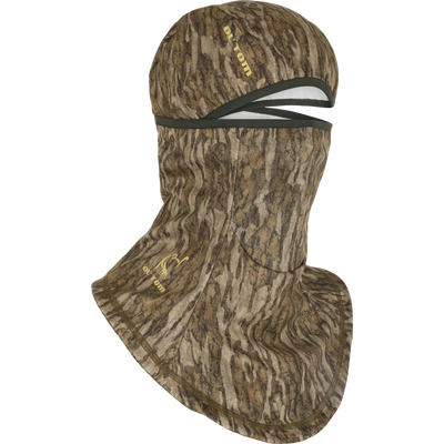 Early Bird Facemask with Insect Repellent featuring camouflage design, offers insect protection and breathability, ideal for outdoor activities.