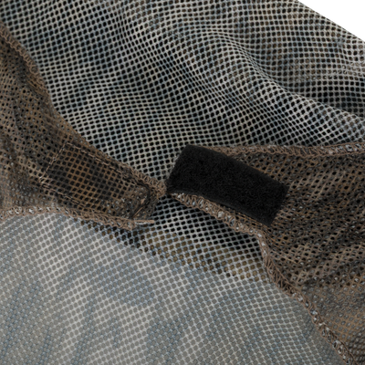 DUK Boonie Hat with Facemask, featuring crumpled mesh overlay and visible Velcro loop, highlights its breathable, durable design for versatile outdoor use.