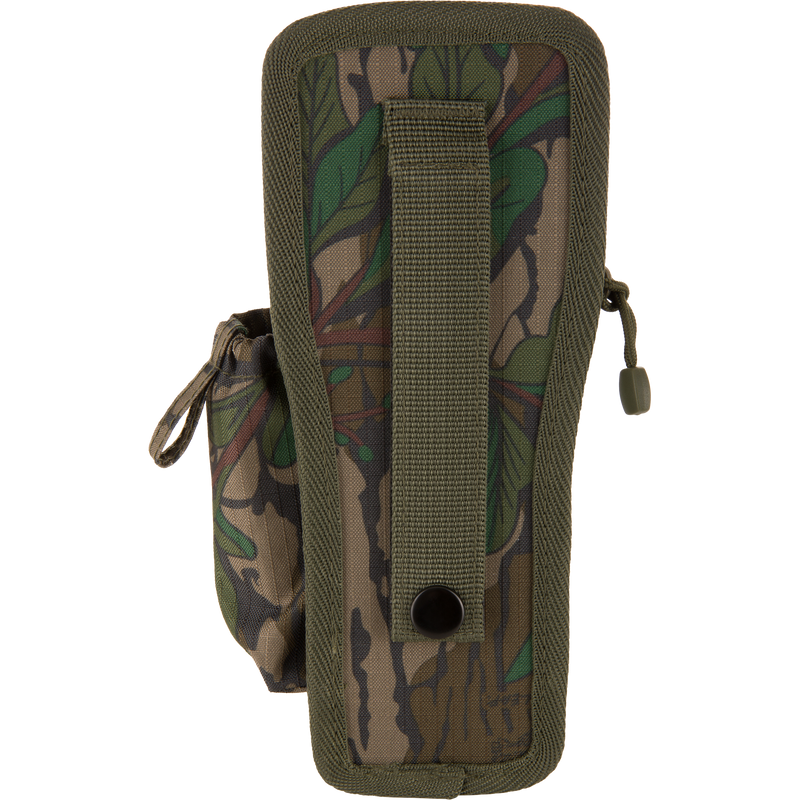 Thermacell Pouch 2.0 with Molle Attachment, a tactical camo nylon pouch with a snap-button flap, side pocket, and belt/MOLLE strap for versatile field gear storage.