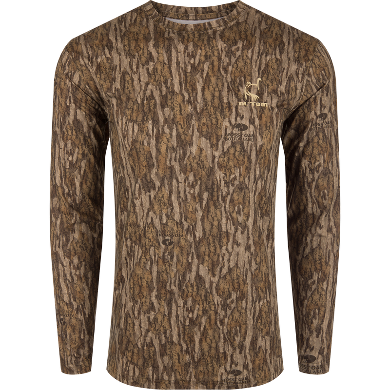 Drake Waterfowl Performance Camo Long Sleeve Crew Shirt