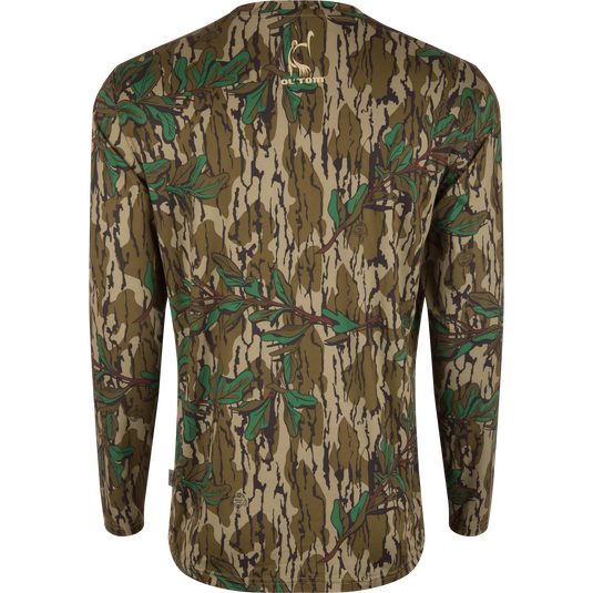 Youth Performance Camo Long Sleeve Crew