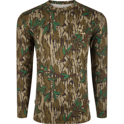 Youth Performance Camo Long Sleeve Crew