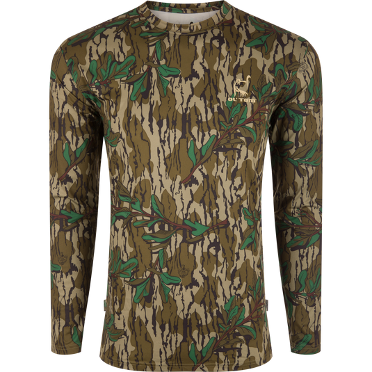 Youth Performance Camo Long Sleeve Crew