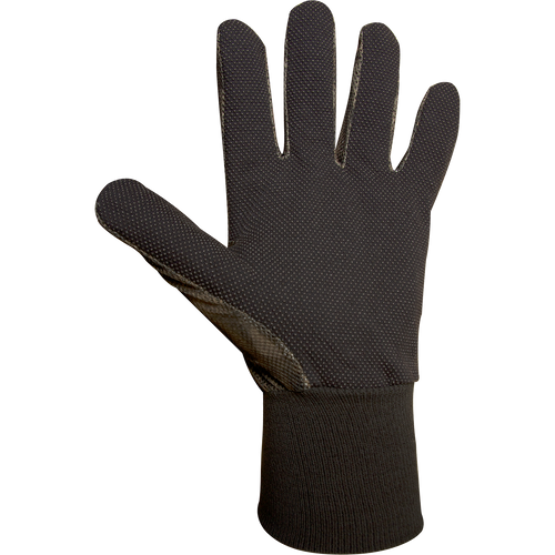 Mesh-Back Gloves with breathable camouflage mesh backing and rubberized grip palm for comfortable concealment and maximum ventilation.