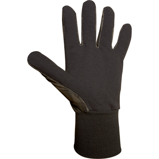 Mesh-Back Gloves with breathable camouflage mesh backing and rubberized grip palm for comfortable concealment and maximum ventilation.